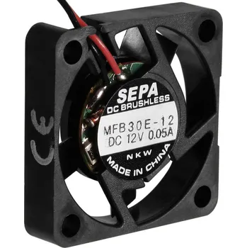 Průmyslový ventilátor SEPA MFB30E05 axiální ventilátor, 5 V/DC, 3.8 m³/h, (d x š x v) 30 x 30 x 6.5 mm, MFB30E05-BLI