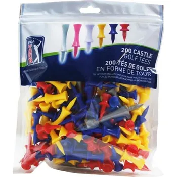Golfová tyčka PGA Tour barevná plastová týčka, 200ks, mix barev
