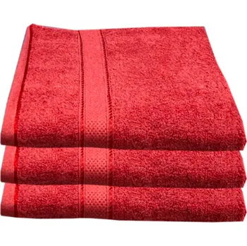 Ručník Froté ručník 50x100 Jednobarevný červený