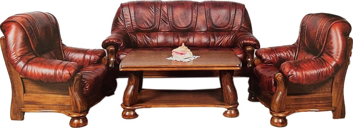 Nábytek Chodura Rustikální sedačka Vincent dřevo 100x200x95 Hnědá
