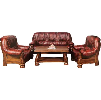 Sedací souprava Nábytek Chodura Rustikální sedačka Vincent Hnědá