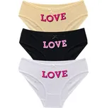 PeSaiL Dámské bavlněné kalhotky cottontang-HT668 - 3 ks Barva: Mix barva 2, Velikost: M