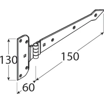 pant Závěs brankový černý 150 x 2,5 mm Doprodej