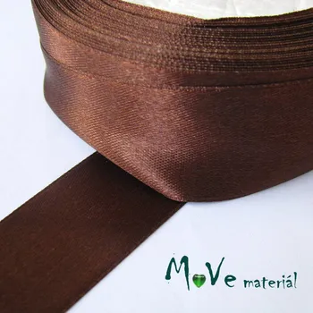 Stuha Stuha atlasová jednolící 25mm, 1m, hnědá