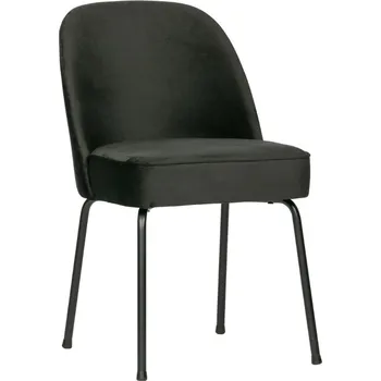 Jídelní židle WOOOD Černá sametová jídelní židle Tergi