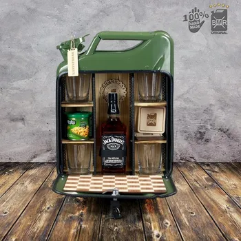 Dárkový potravinový koš Kanystr bar zelený otevírání padací most + odeslání do 48 hodin, + doprava zdarma