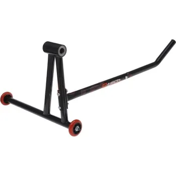 STOJAN NA MOTOCYKL ZADNÍ (PRO JEDNORAMENNOU KYVNOU VIDLICI), TRN NUTNO DOKOUPIT ZVLÁŠŤ, QTECH (ČERNÝ)