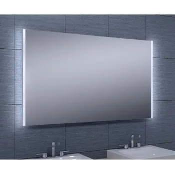 Zrcadlo Besteco Koupelnové Zrcadlo s LED Slimline, Bočním Osvětlením, 120 x 70 cm, Obdélníkové, Denní Bílé Světlo 6400 K, Tenký Hliníkový Rám, Krytí IP44 (Kód MSA70-12)