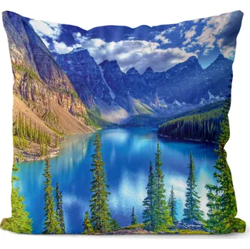 Dekorativní polštářek Polštář Jezero 40x40 cm (Velikost: 40 x 40 cm)