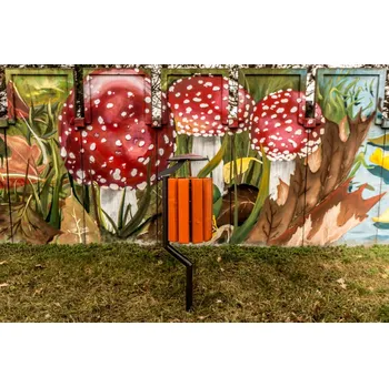 Venkovní odpadkový koš PROFICITY Venkovní odpadkový koš Gladiator se stříškou Barevná kombinace: Mahagon