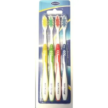 Zubní kartáček Kartáček zubní set 4 ks Medium MATTES