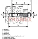 fischer FBN II 16/25/145 svorníková kotva, galvanicky zinkovaná ocel