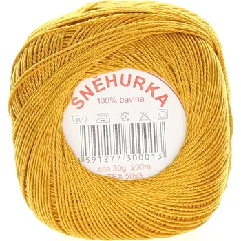Příze Niťárna Česká Třebová Sněhurka jantarová 7184