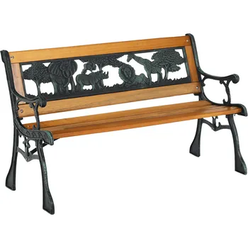 Zahradní lavice Tempo Kondela Nadaza černá/přírodní