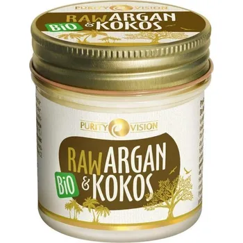 Rostlinný olej Purity Vision Raw Bio Směs kokosového a arganového oleje 120 ml