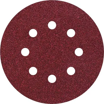 Brusný papír Wolfcraft 3180000 brusné papíry pro excentrické brusky na suchý zip, s otvory Zrnitost 24 (Ø) 125 mm 5 ks