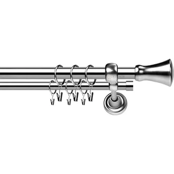 Garnýž Kovové garnýže dvouřadé 25 a 19mm - Nerez