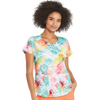 Dámská halenka Zdravotnická halena Heartsoul s potiskem batiky srdíček HS685 TYTC Velikost: XXS