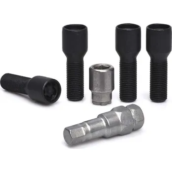 Autodoplněk Pojistné bezpečnostní šrouby M14x1,5x35 kužel, černé klíč 17/19, SICUTUNE BVT435