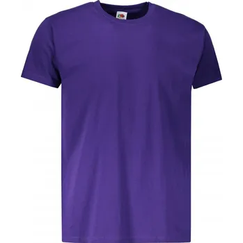 Pánské tričko Fruit Of The Loom Valueweight Tee Purple M