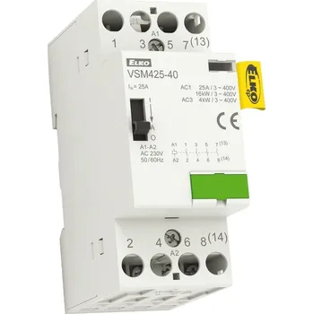 Stykač ELKO EP VSM425 -22 24V AC Instalační stykač s manuálním ovládáním 4x25A 209970700120