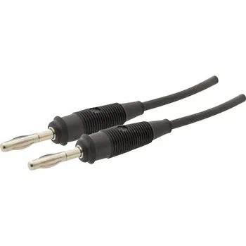 Měřicí kabel SKS Hirschmann SML 100/1 měřicí kabel lamelová zástrčka 4 mm lamelová zástrčka 4 mm 1.00 m černá 1 ks