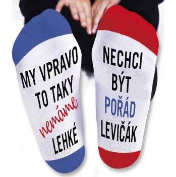 Dámské ponožky Nekupto Vtipné ponožky dámské Nechci být pořád levičák 38-42