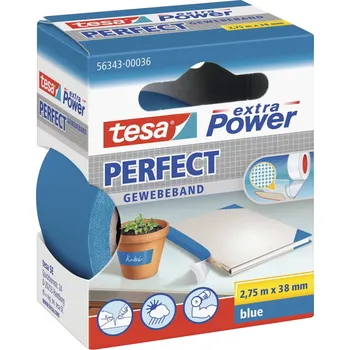 Izolační páska tesa PERFECT 56343-00036-03 páska se skelným vláknem tesa® Extra Power modrá (d x š) 2.75 m x 38 mm 1 ks