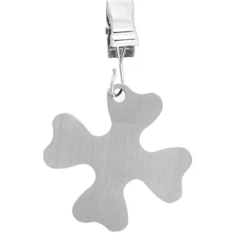 Orion Těžítko na ubrus čtyřlístek nerez 4 ks