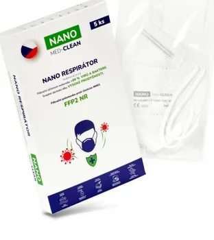 respirátor Nano Med Clean Nano respirátor FFP2 bílý