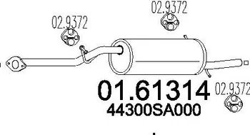 Tlumič výfuku MTS 01.61314