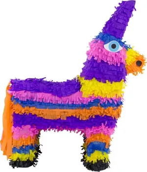 Piñata Folat Piňata barevný osel 54 x 39 cm