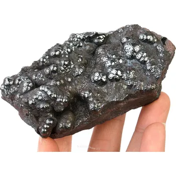 Přírodní kámen Výběrový hematit s ledvinovým povrchem (320g)