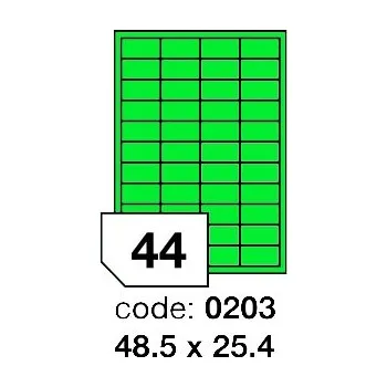 Samolepící etiketa Samolepící etikety Rayfilm Office 48,5x25,4 mm 300 archů, matně zelená, R0120.0203D