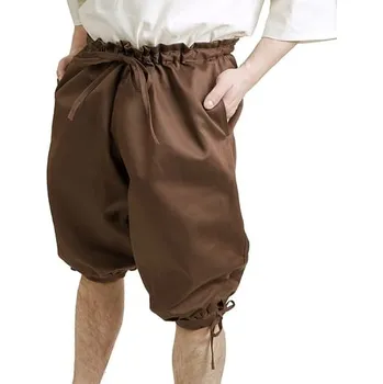 Karnevalový kostým imago Bavlněné kalhoty krátké - hnědé, velikost XL