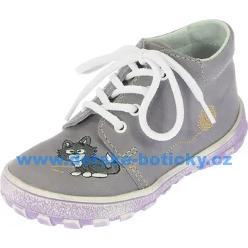 Dívčí polobotky Jonap 022M kočka fialová 20