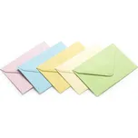 Obálky mix pastelové 70x100mm, 130g, 50ks