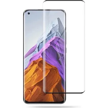 3x Picasee 3D zahnuté ochranné sklo pro Xiaomi Mi 11 - černé - 2+1 zdarma