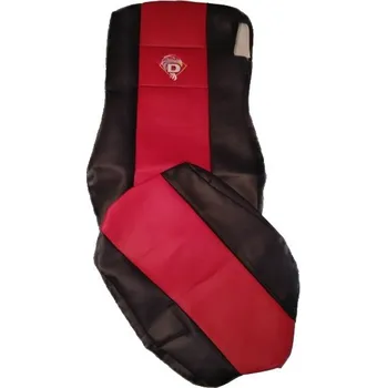 Potah sedadla Autopotahy kožené pro DAF 105XF/106XF/LF, černo-červená barva (č. 124)