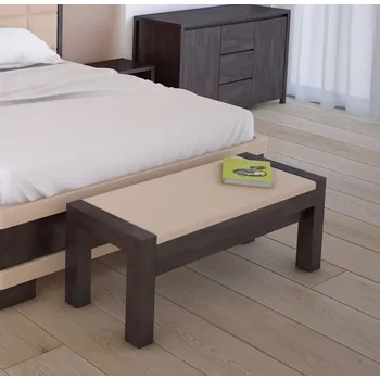 Postel Dřevěná postel LAVICE z bukového, jasanového nebo dubového masivu výrobce světspánku.cz. Dostupná ve všech rozměrech, včetně atypických. 120x45, olej Světlý, jádrový buk, šedá k15