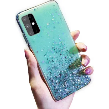 Kryt Samsung Galaxy A32 5G Sequins Glue Glitter Case mint