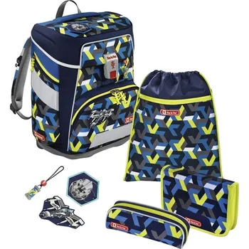 Set školních potřeb Hama 138999 Školní aktovka Space pro prvňáčky - 5-dílný set, Step by Step Vesmírný pirát, certifikát AGR