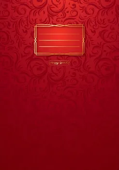 Sešit Happy Spirit Premium A4 40 listů tečkovaný červené ornamenty