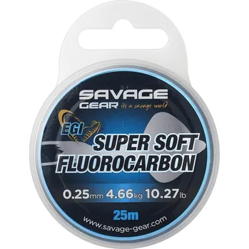 Savage Gear Fluorocarbon Super Soft EGI Pink 25 m - 0,25 mm 4,66 kg