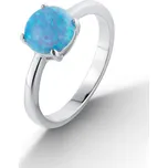 Stříbrný prsten s opálem (2,55 g, 60)