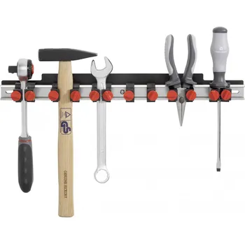 Dílenský stůl TOOLCRAFT 88 68 86 Hliníková nástrojová lišta (d x š) 435 mm x 48 mm 1 ks