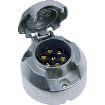 Přívěs k motorovému vozidlu zásuvka pro zapojení přívěsu SecoRüt 20150, [7 pólová zásuvka - 7 pólová zástrčka], 12 V, hliník