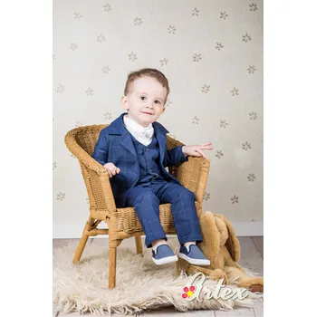 Chlapecký set modré káro 6-dílný A51