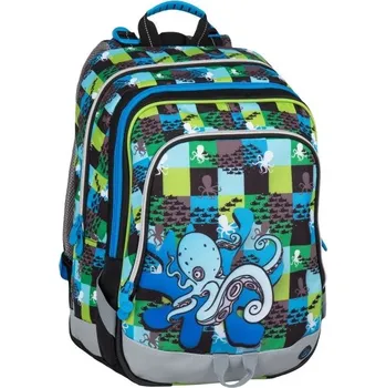 Školní batoh Bagmaster ALFA 7 C GREY/BLUE/ORANGE