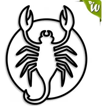 Štír dřevěná dekorace